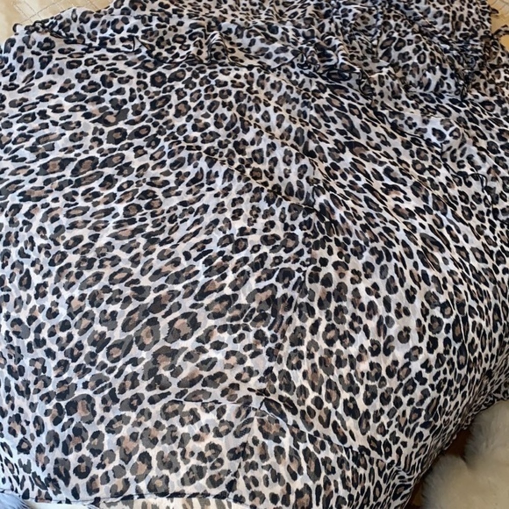 Victoria Secret Leopard print Beach Long Womens Swimsuit Wrap,Cover Up, Pareo - Picture 12 of 12